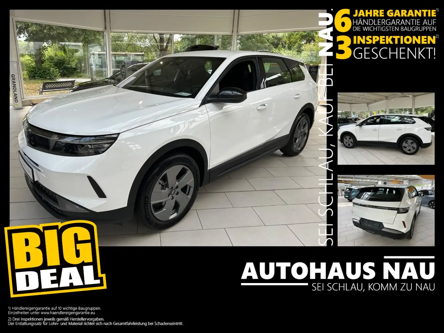 Opel Grandland , Edition, 1.2 inkl. Big Deal Weiß - 1