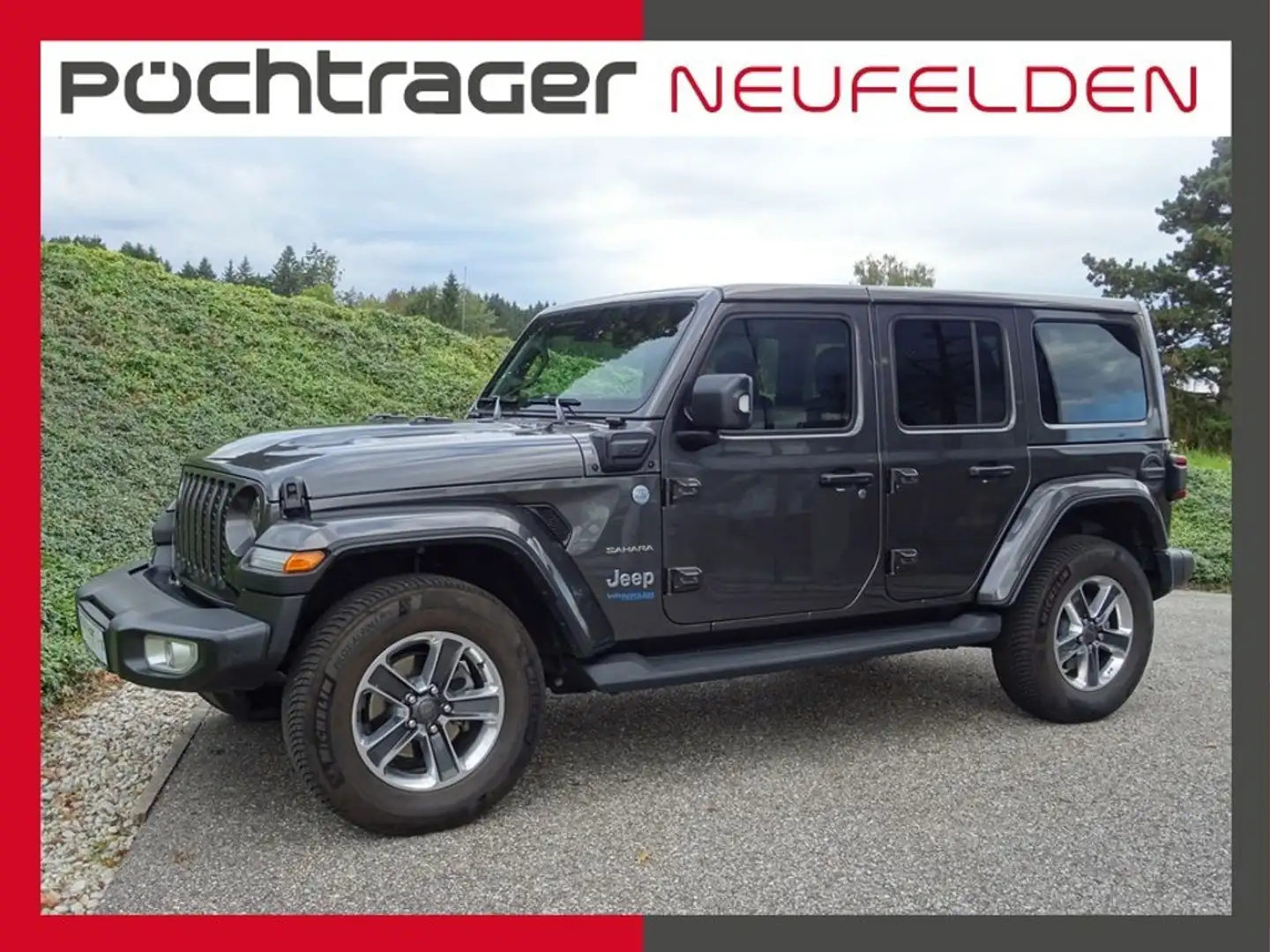 Jeep Wrangler Sahara PHEV 2,0 GME Aut. 4xe Grau - 1