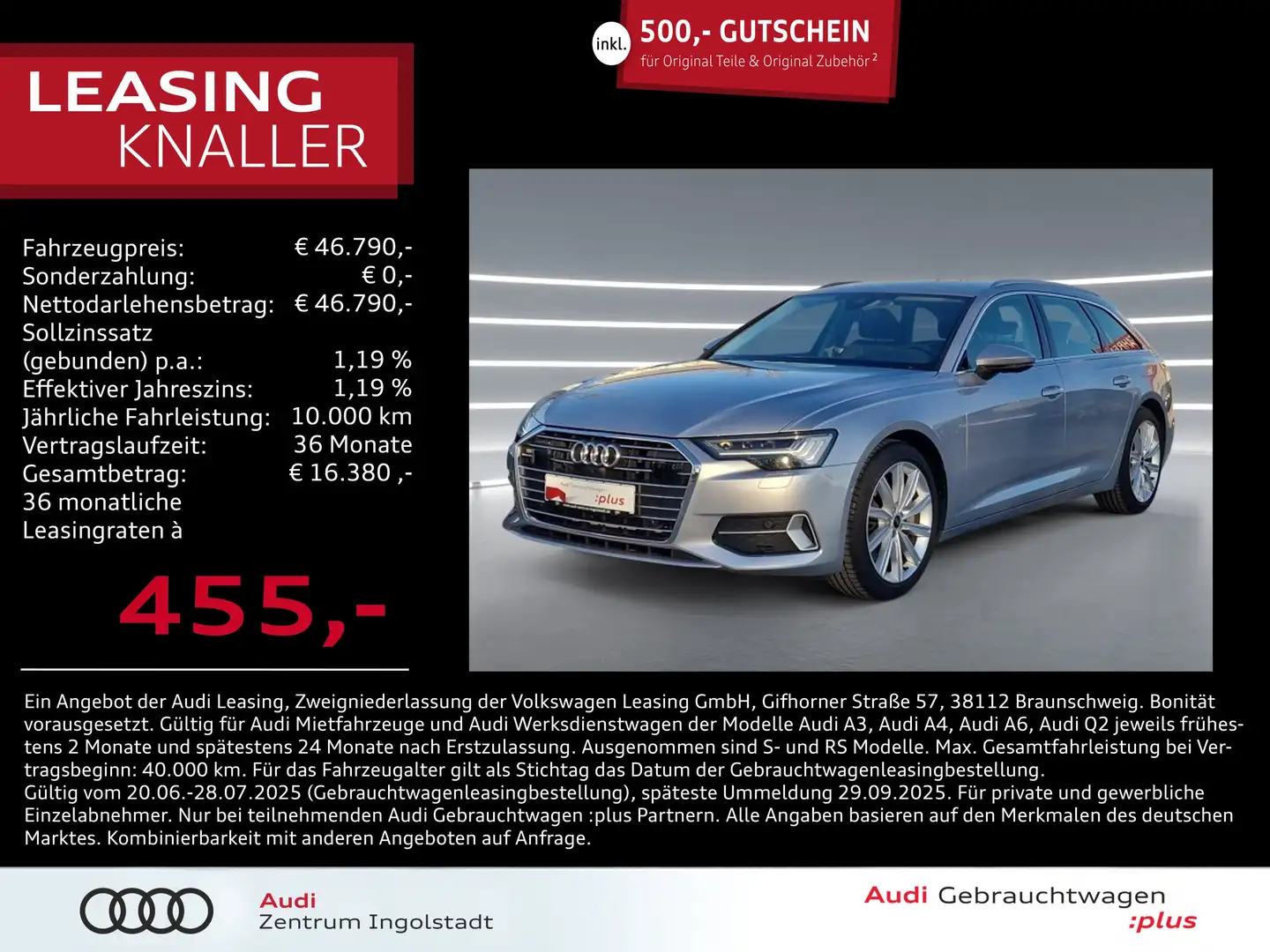 Audi A6 Avant 50 TFSI e qu HD-MATRIX 19" HuD TV Sport Srebrny - 1
