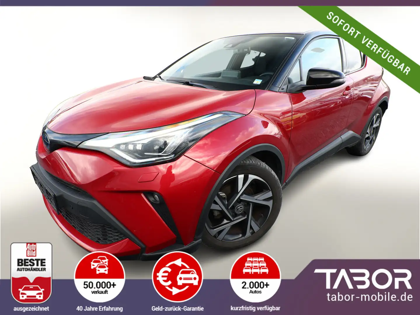 Toyota C-HR 2.0 Hybrid 184 CVT Premium Nav ParkAs PDC Rot - 1