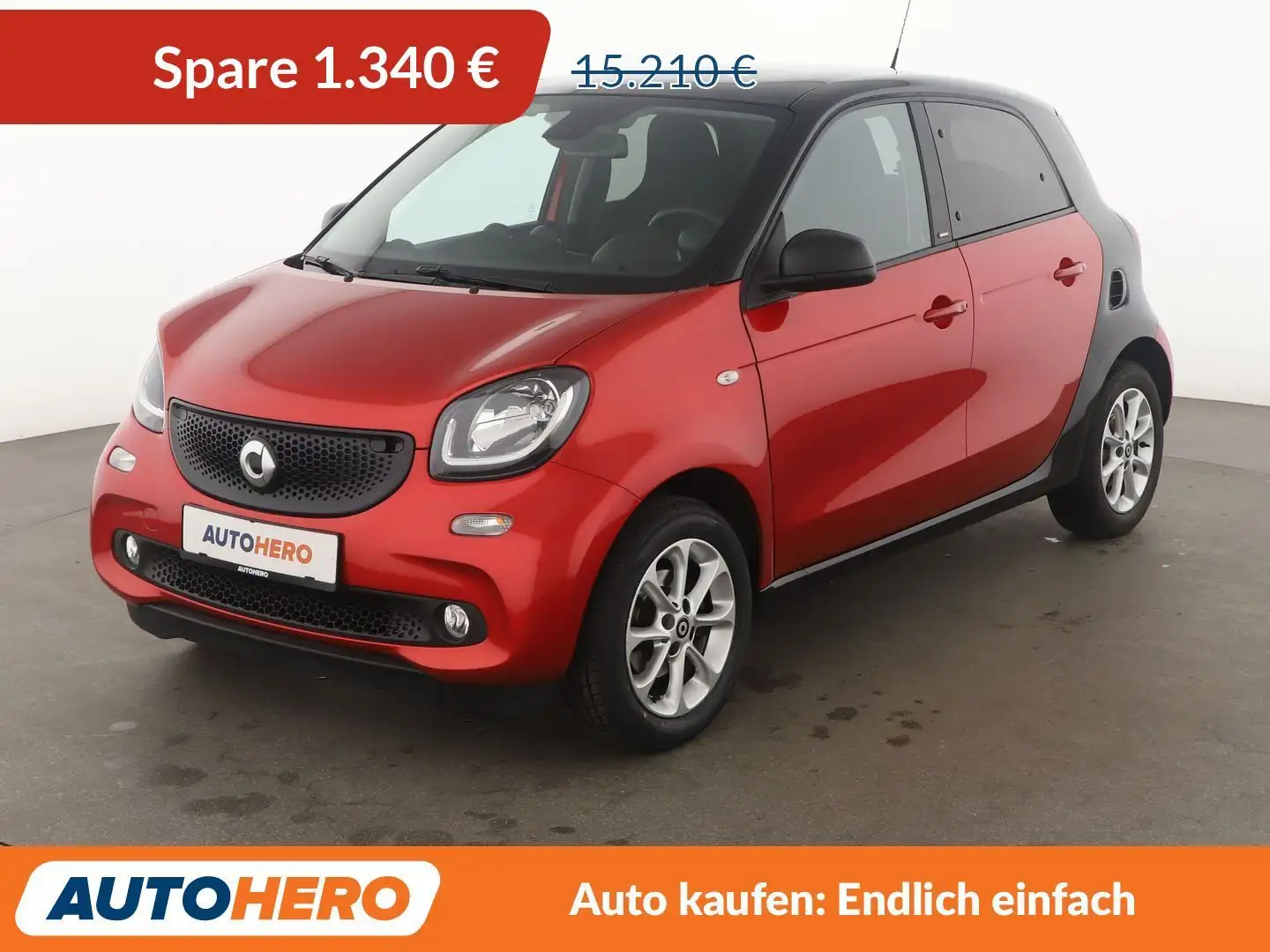 smart forFour 0.9 Turbo passion Aut.*TEMPO*PANO*PDC*SHZ* Rot - 1
