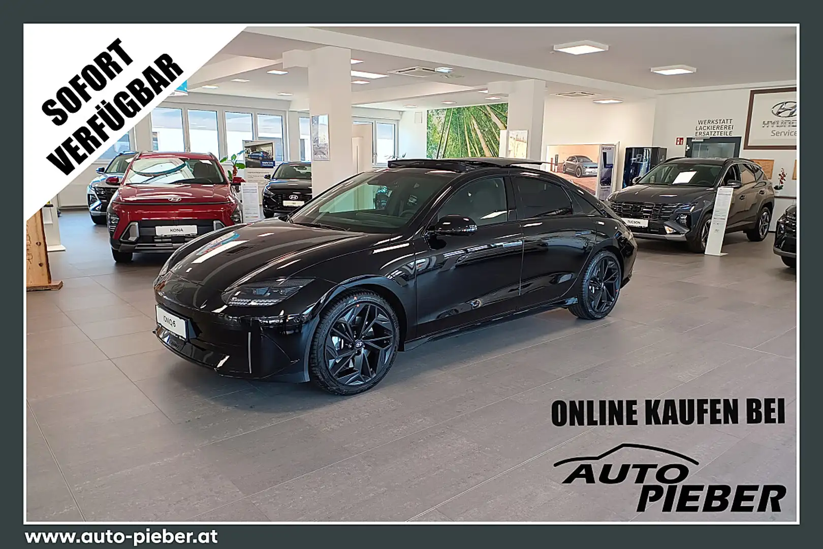 Hyundai IONIQ 6 Ioniq 6 77,4kWh 4WD Black Edition *AKTIONSPREIS* Schwarz - 1