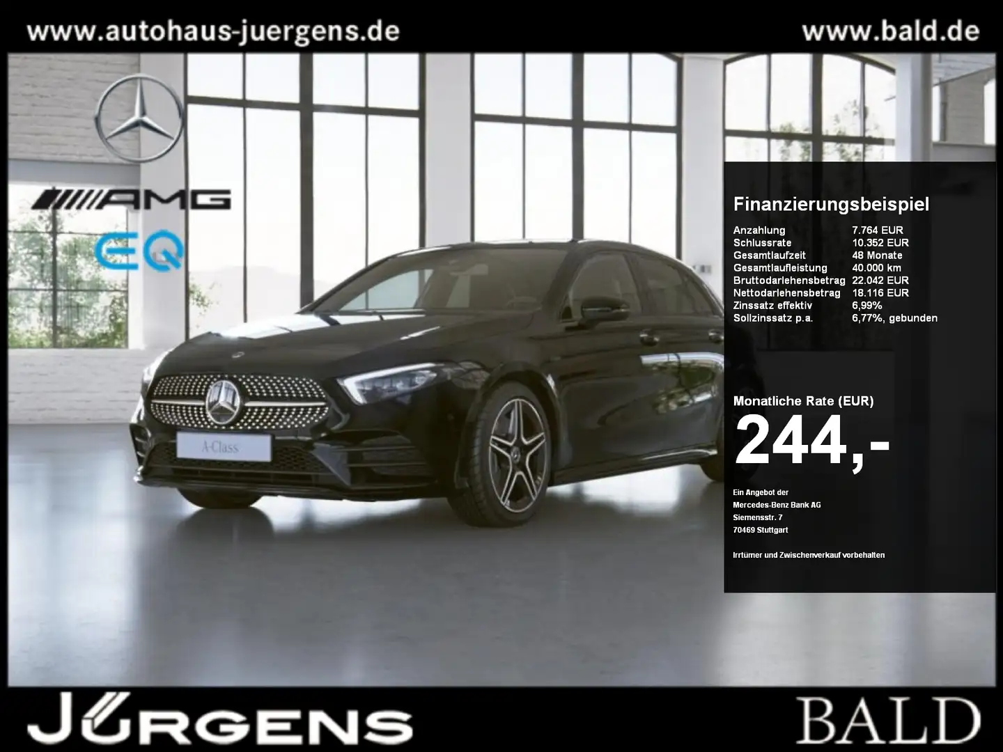 Mercedes-Benz A 250 e AMG-Sport/MLB/Cam/Pano/AHK/Night/Totw/18 crna - 1
