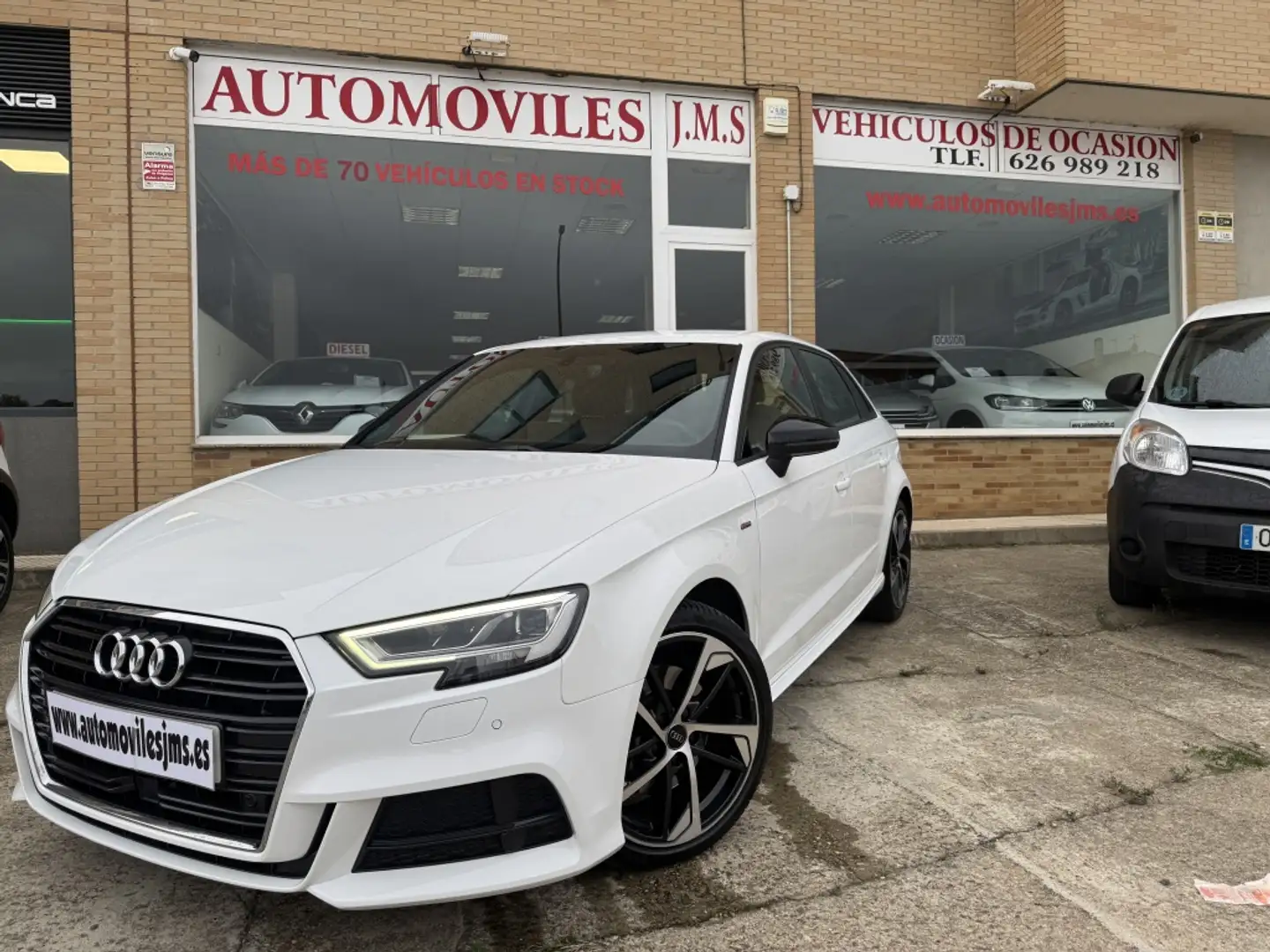 Audi A3 Sportback 35TDI S line S tronic Blanc - 1