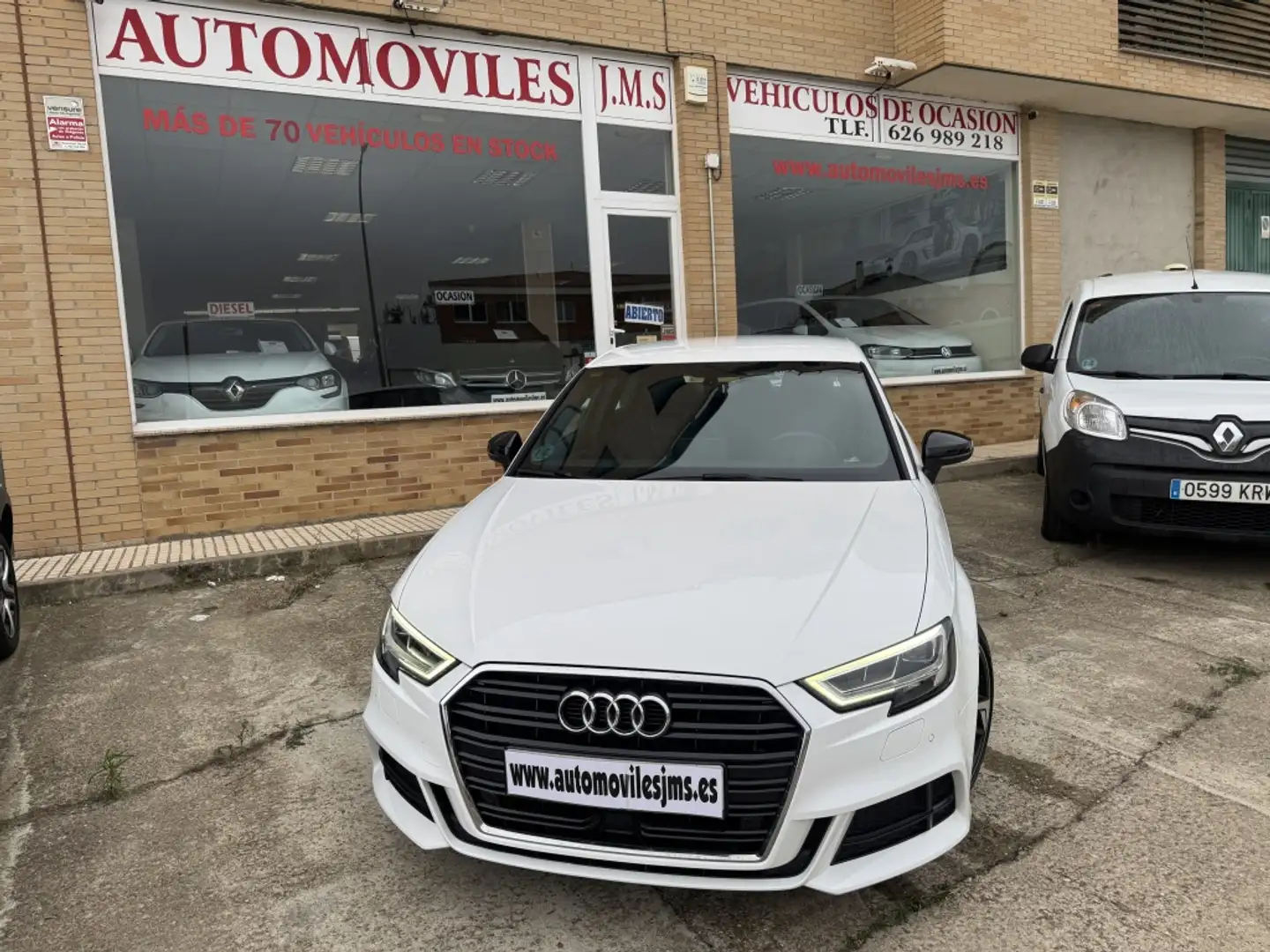 Audi A3 Sportback 35TDI S line S tronic Blanc - 2