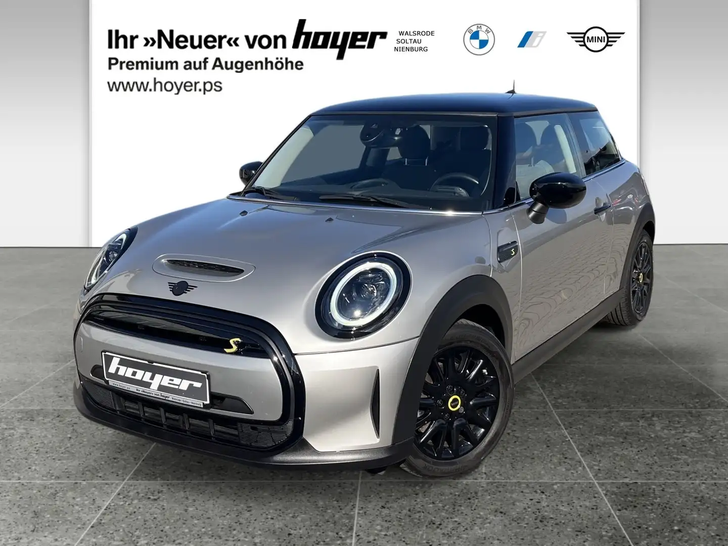 MINI Cooper SE Hatch DAB LED Navi Tempomat Klimaaut. Gris - 1