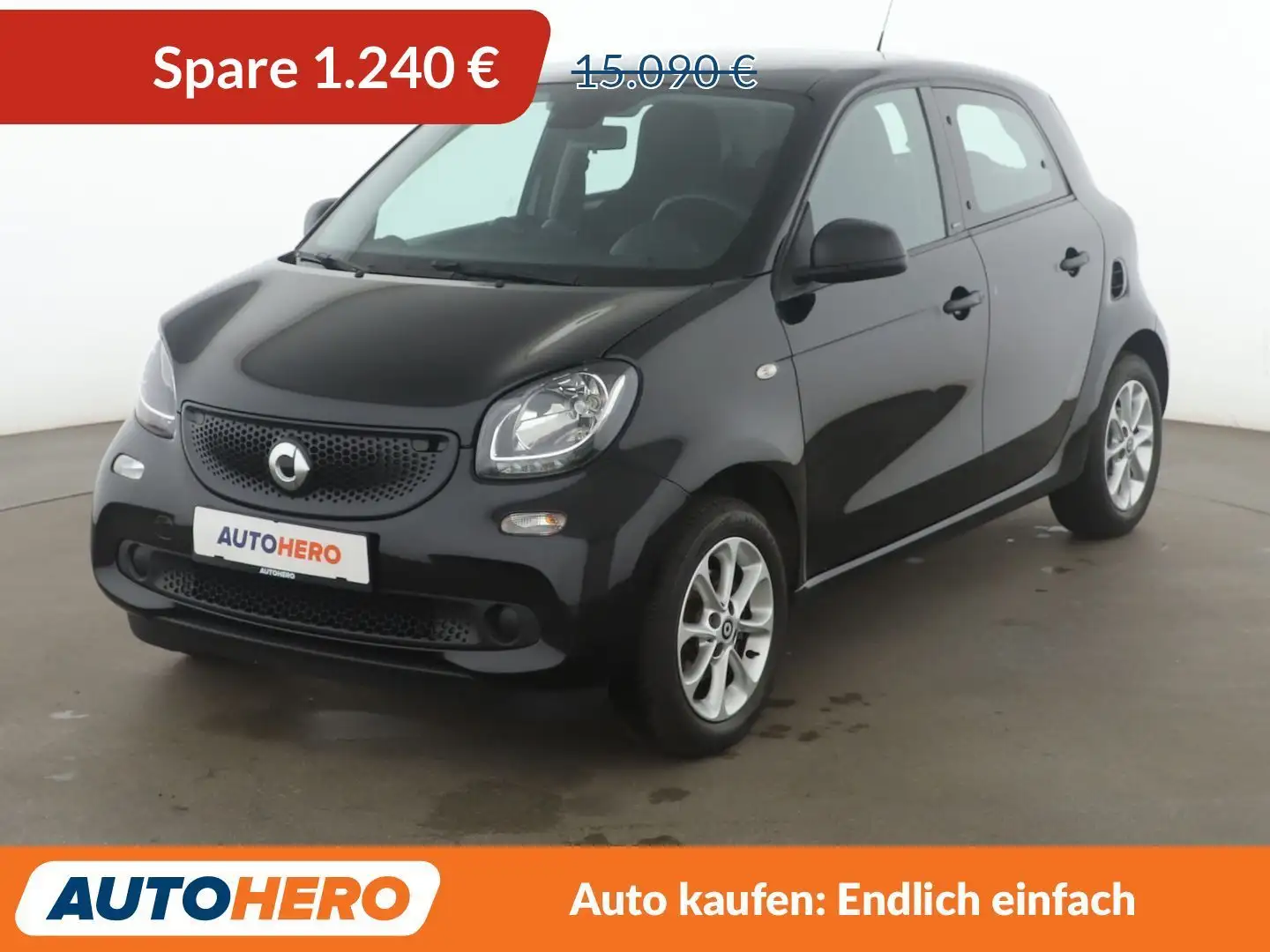smart forFour 1.0 passion*SHZ*KLIMA*PANO*TEMPO*GARANTIE* Schwarz - 1