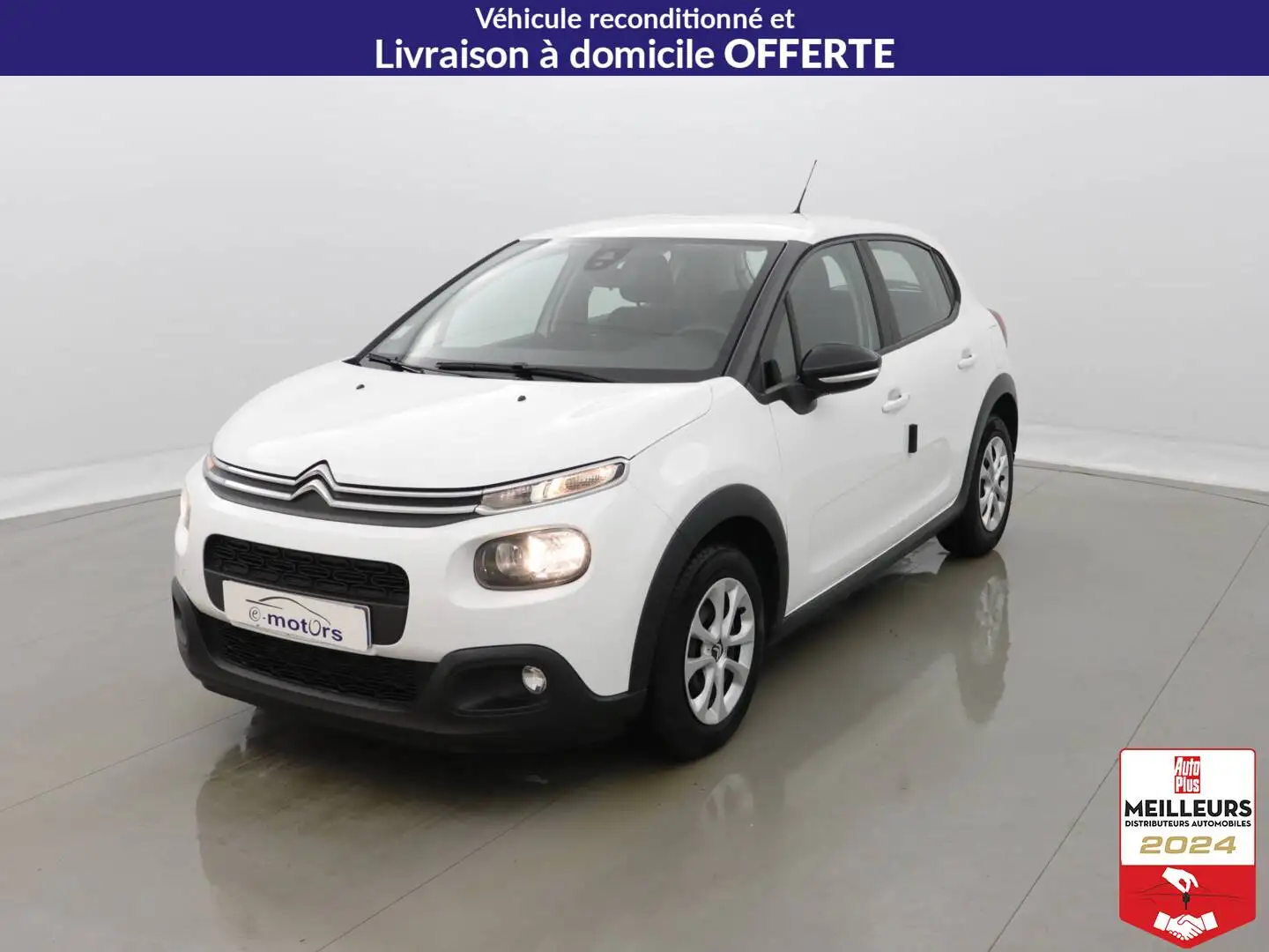 Citroen C3 C3 Société PureTech 82cv Feel Nav Blanc - 1