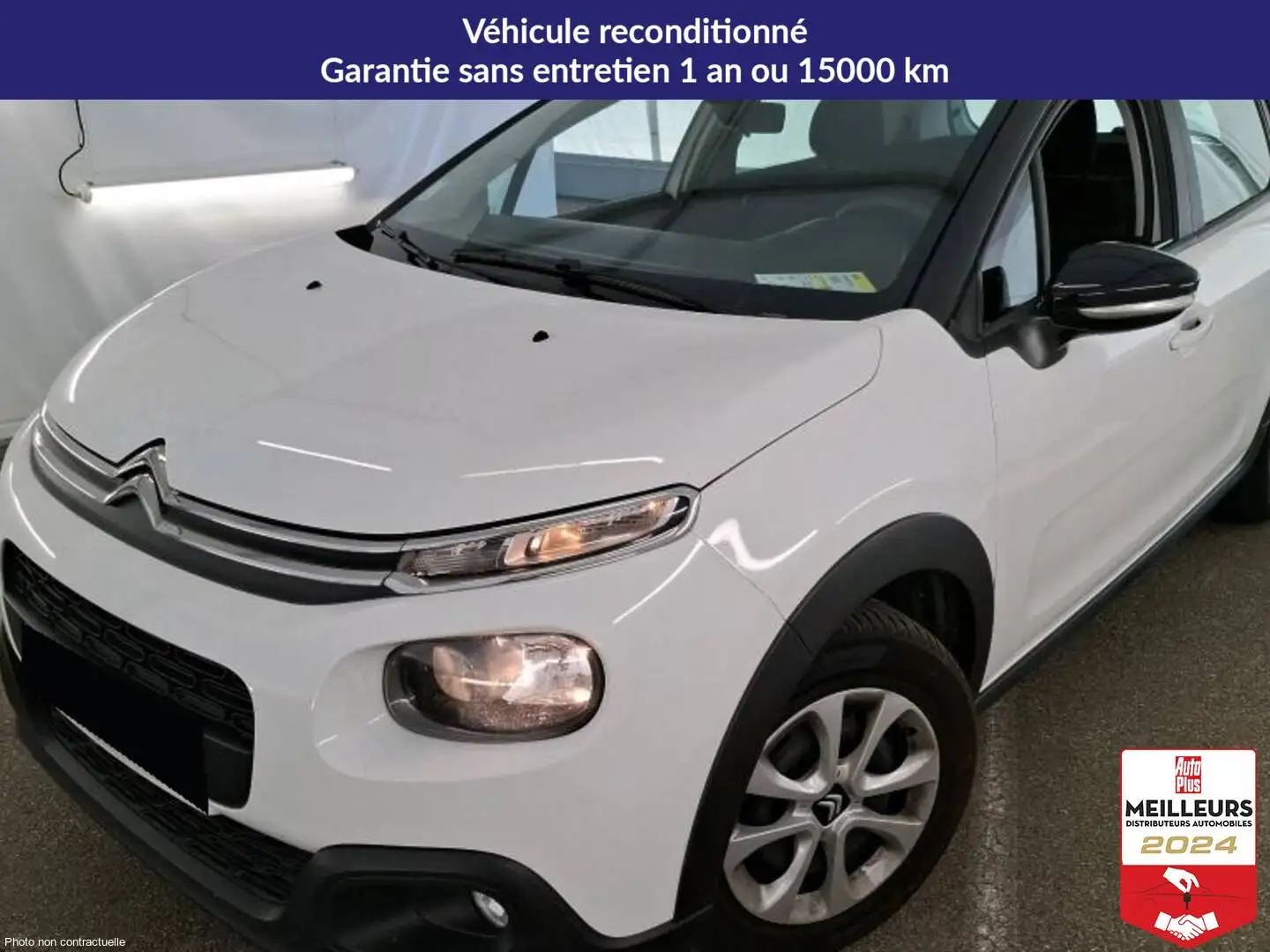 Citroen C3 C3 Société PureTech 82cv Feel Nav Blanc - 1