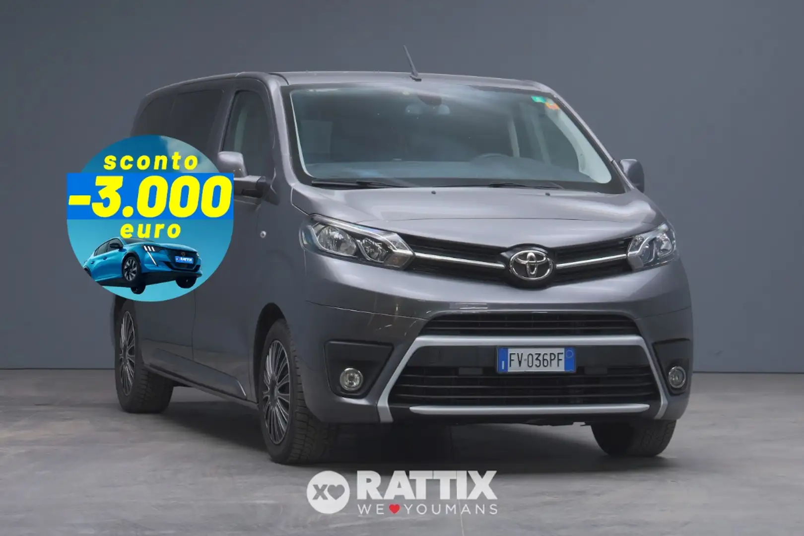 Toyota Proace 1.5d 120CV Compact Lounge 9p.ti Grigio - 1