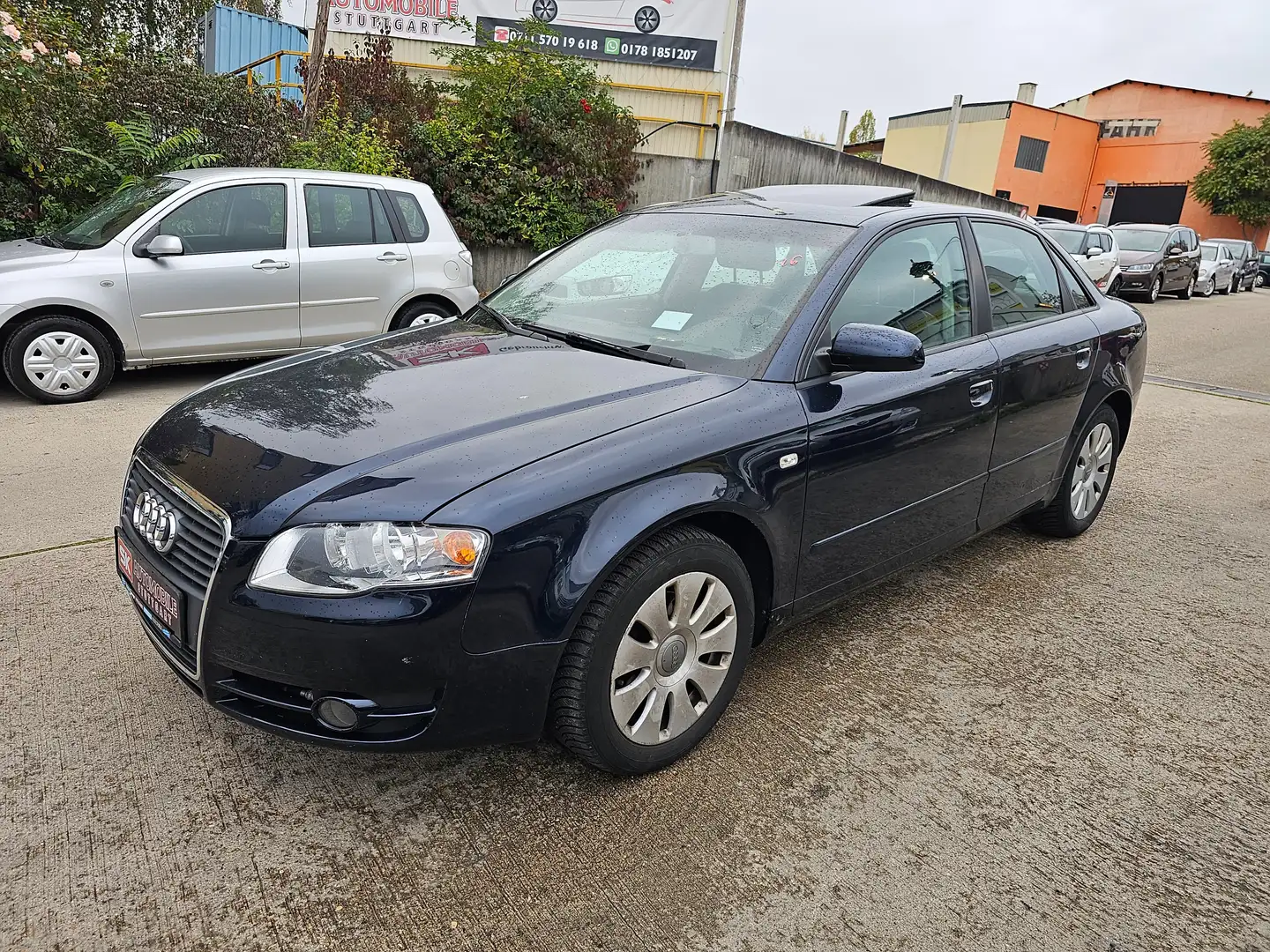 Audi A4 2.0 Automatik Vollleder TÜV bis 02.2025 Kék - 1