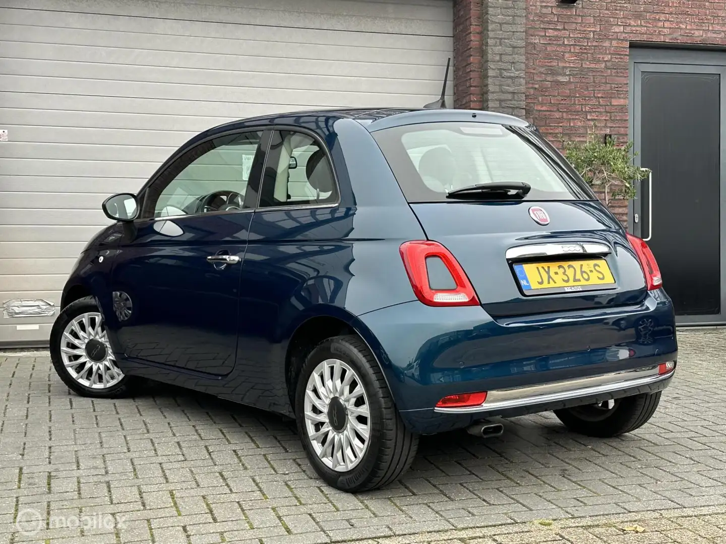 Fiat 500 0.9 TwinAir Turbo | Airco | Bluetooth | Panoramada Blauw - 2
