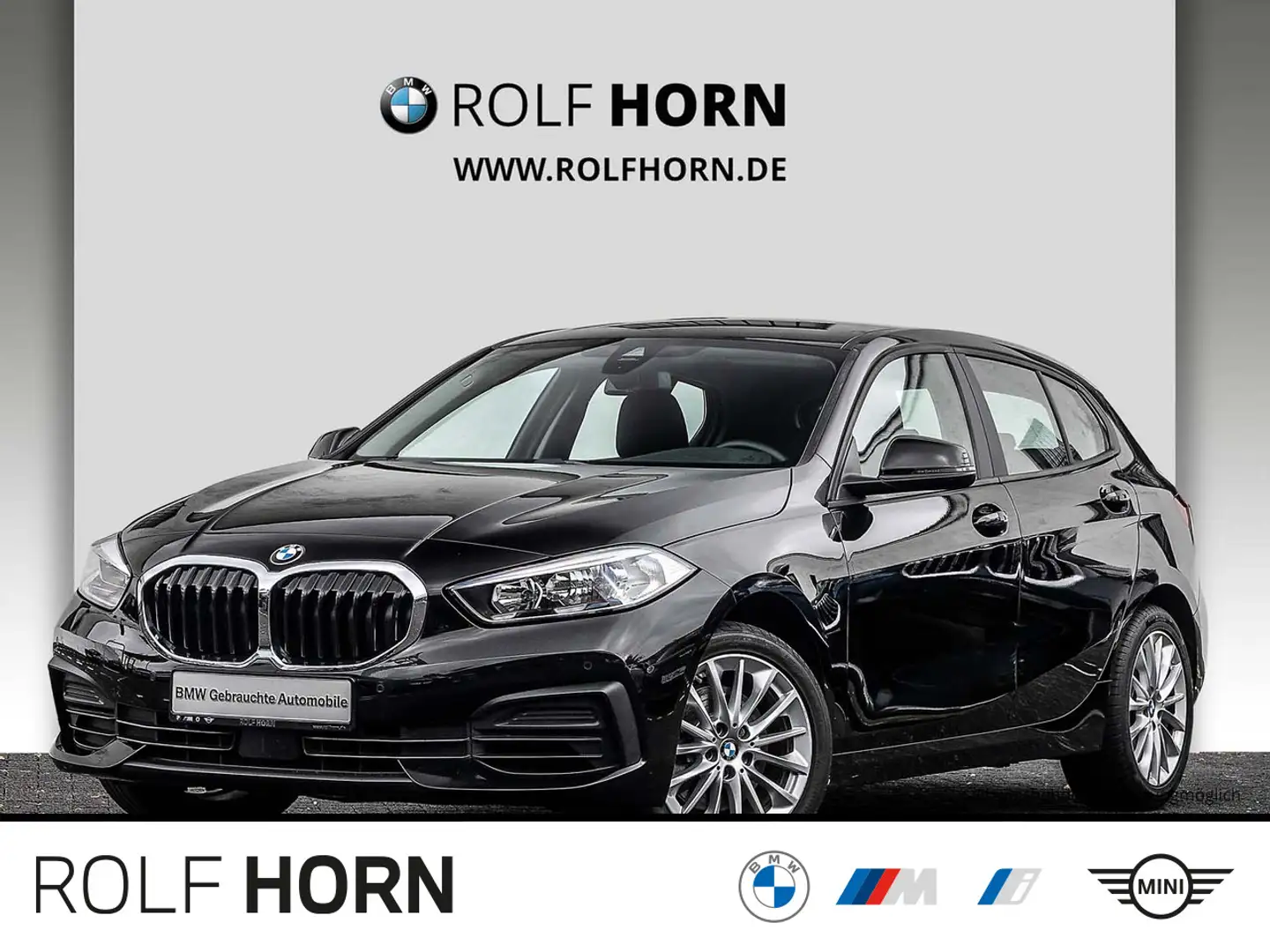 BMW 118 i Advantage PDC Sitzhzg Lederlenkrad Navi 17" Zwart - 1