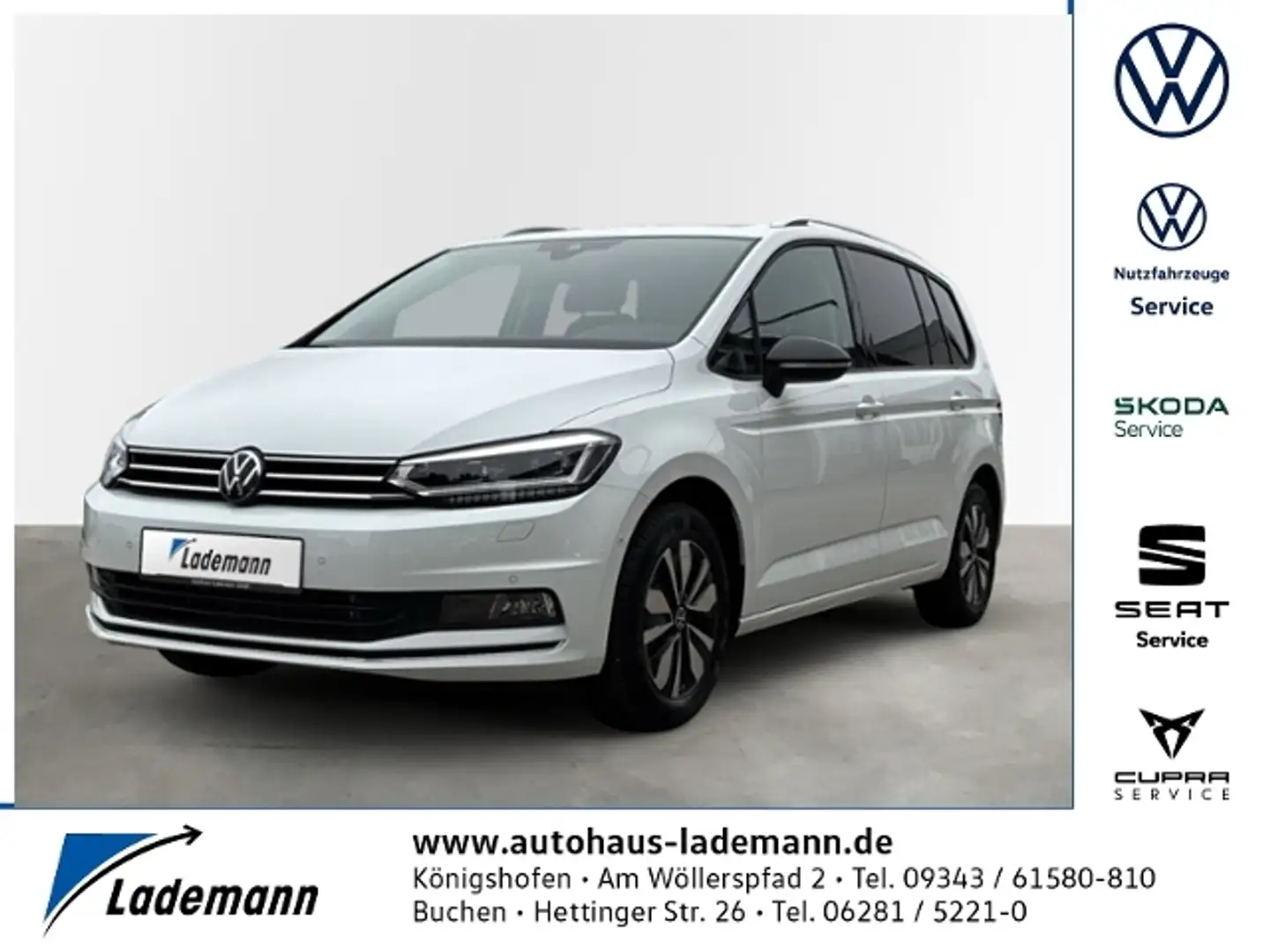 Volkswagen Touran 1.5 TSI DSG 7-SITZER+PANO+AHK+NAVI+LED+SH Weiß - 1