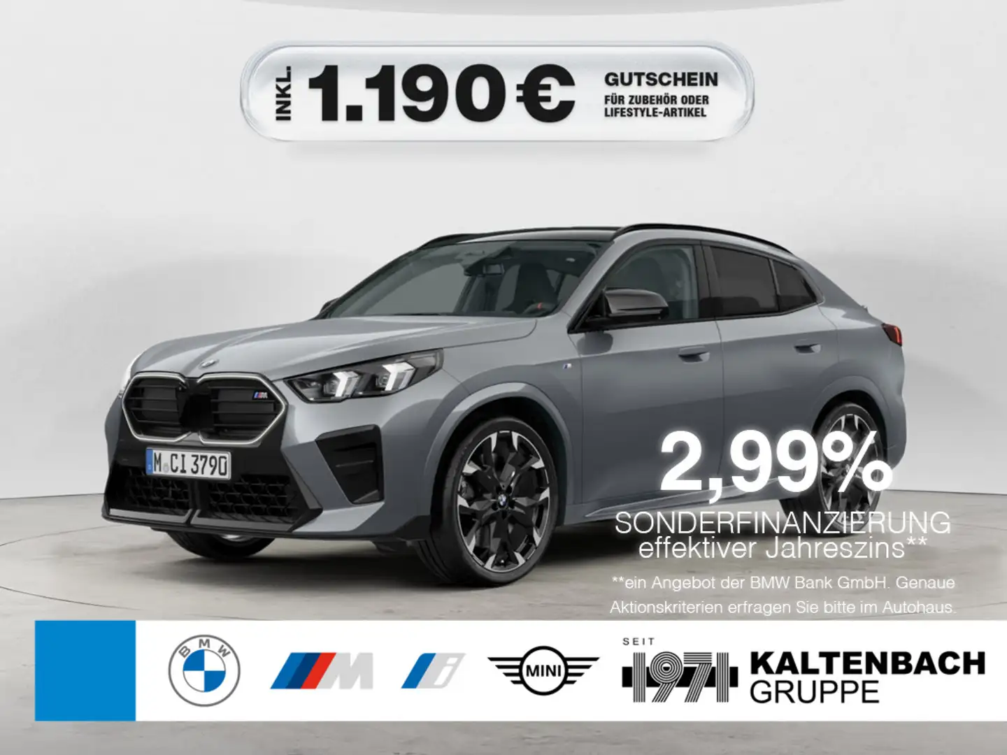BMW X2 M 35i xDrive PANO 360° LED HUD ACC NAVI H/K Grau - 1