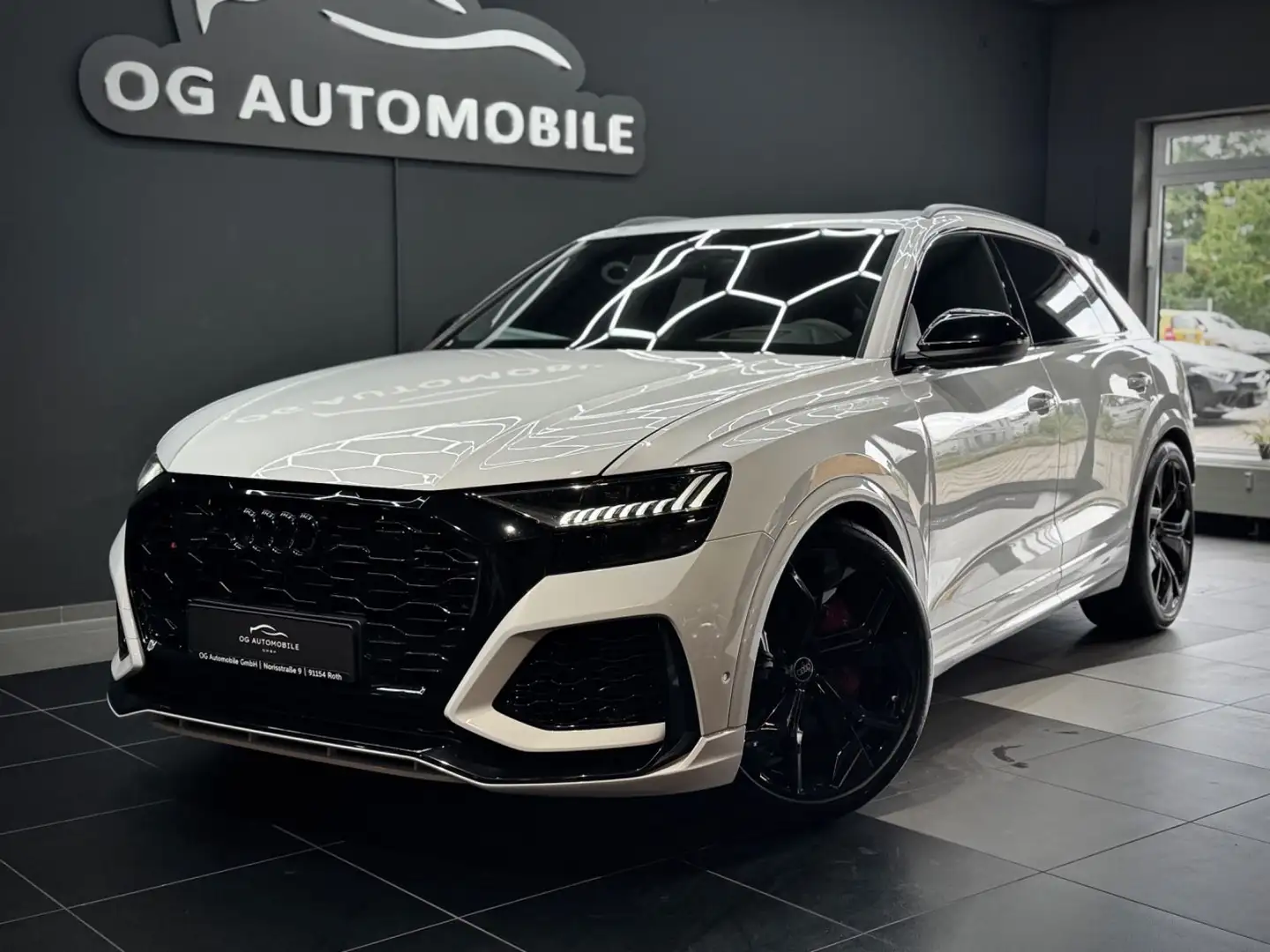 Audi RS Q8 *KERAMIK*305kmh*MASSAGE*B&O*HEADUP*PANO*AHK* Blanc - 1