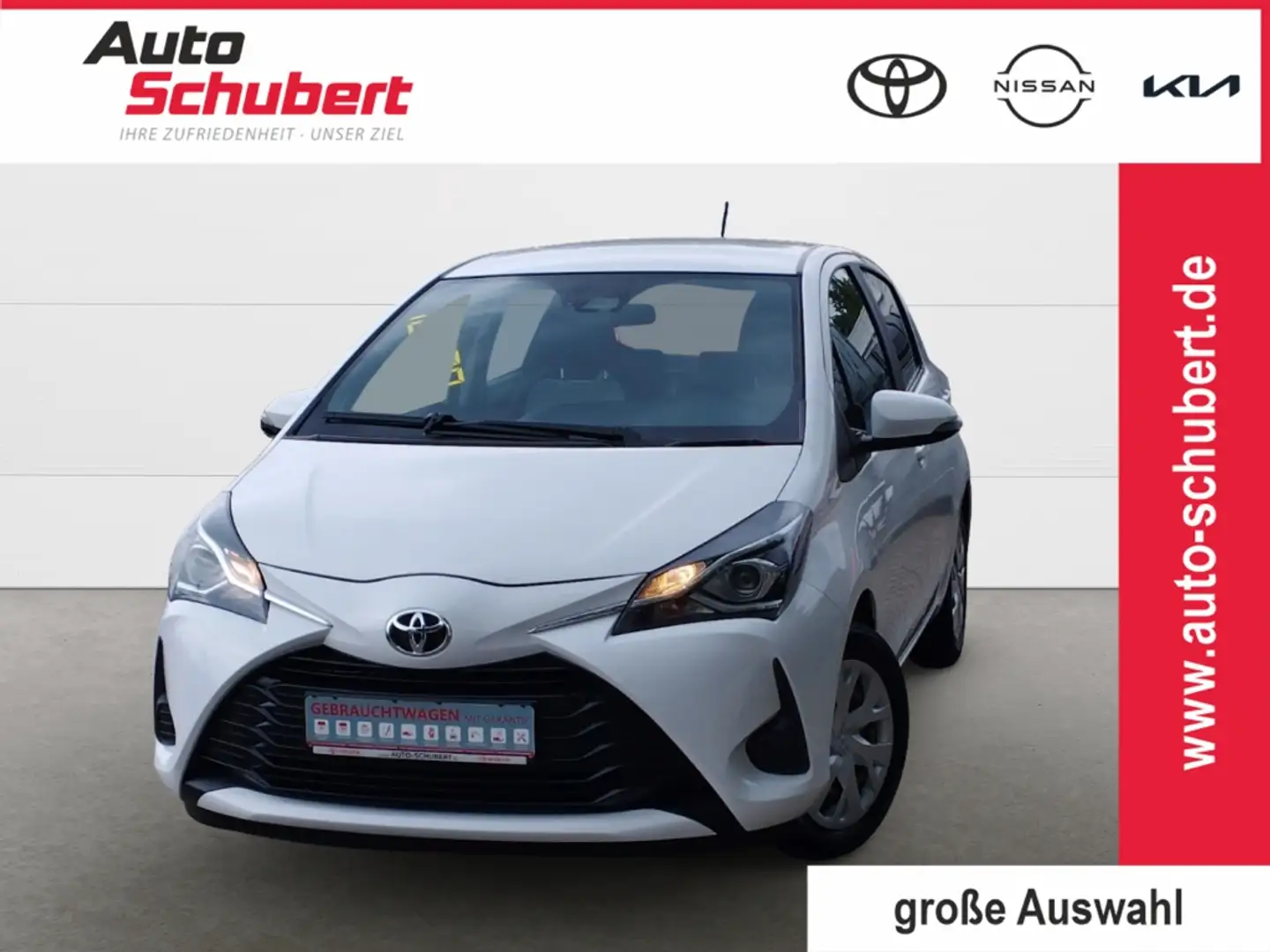 Toyota Yaris Comfort 1.5, 5-TÜRER, 6-GANG+Klima+Kamera+Safety S Weiß - 1