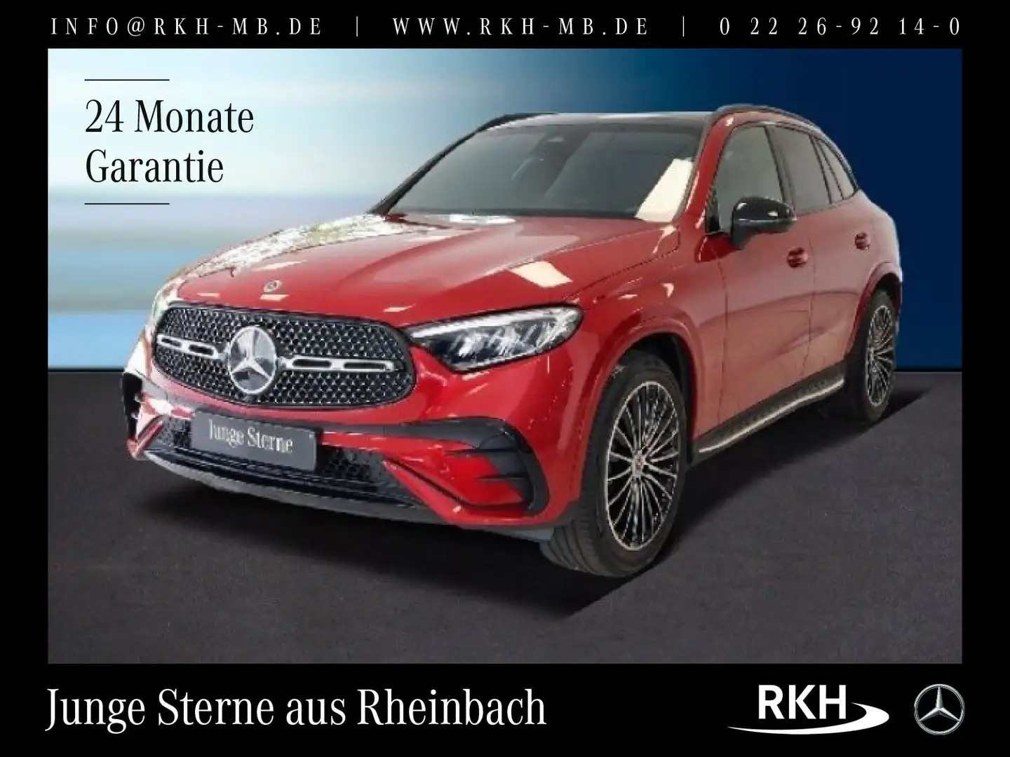 Mercedes-Benz GLC 220 GLC 220 d 4M AMG Line Night/Pano/Distr/Kamer/AHK Rot - 1