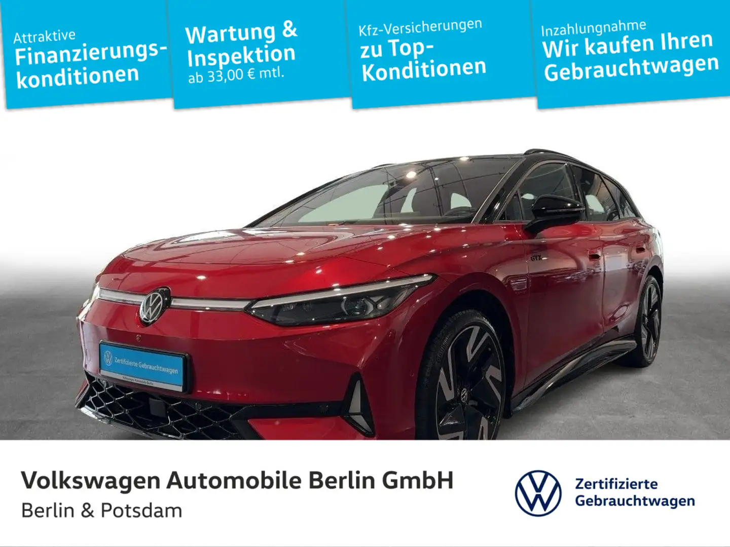 Volkswagen ID.7 Tourer GTX 4x4 P-DACH H&K W-Pumpe AHK Rot - 1