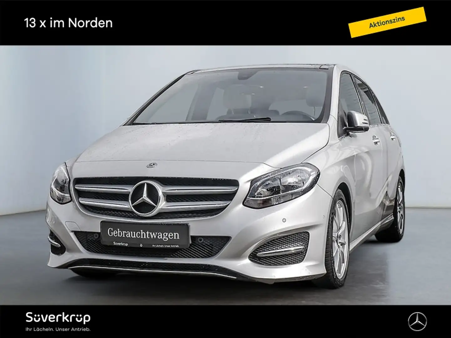 Mercedes-Benz B 180 d PANO PDC SHD SHZ Argento - 1