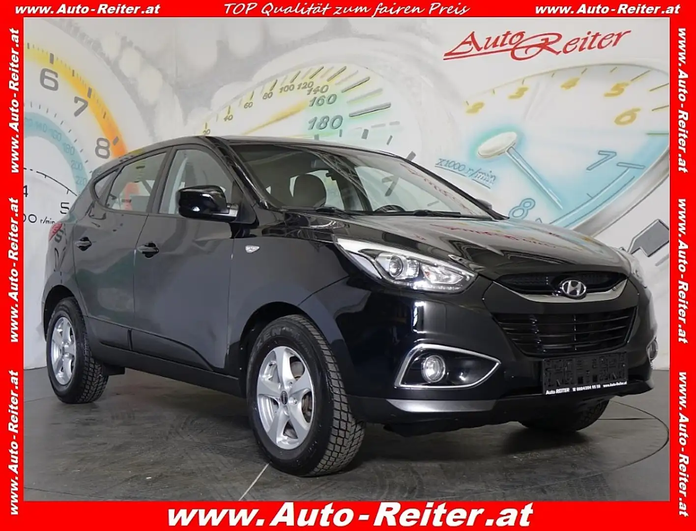 Hyundai iX35 2,0 CRDi Economy Aut. *SITZHEIZUNG, TEMPOMAT, K... Zwart - 1