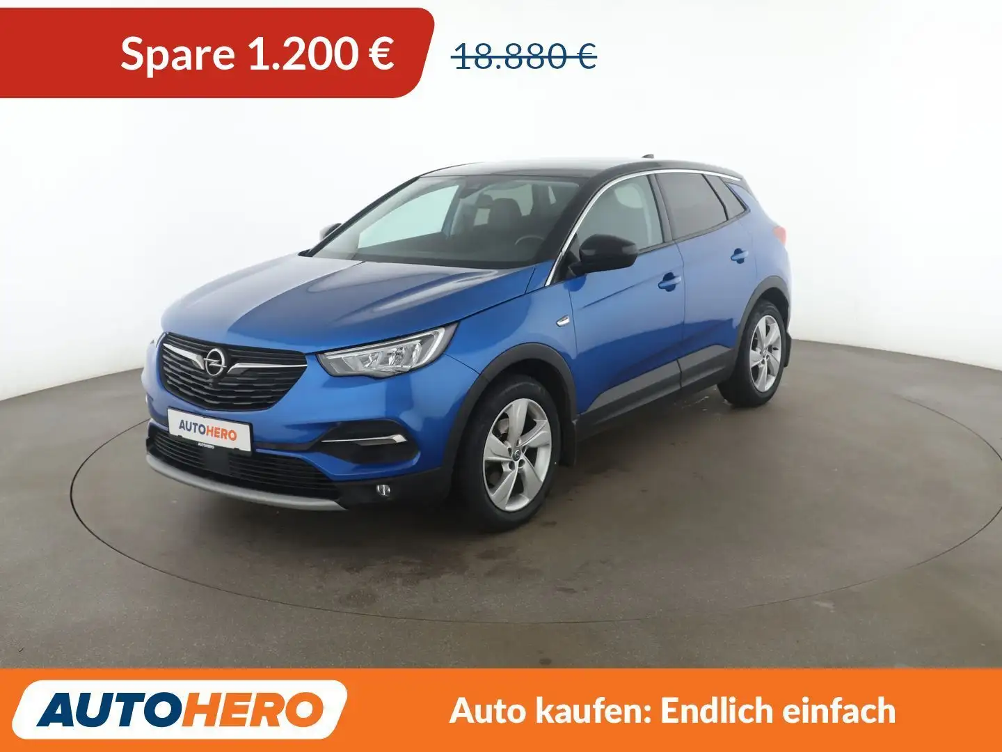 Opel Grandland X 1.5 CDTI 120 Jahre Aut.*NAVI*360°CAM*PDC*SHZ* Blau - 1