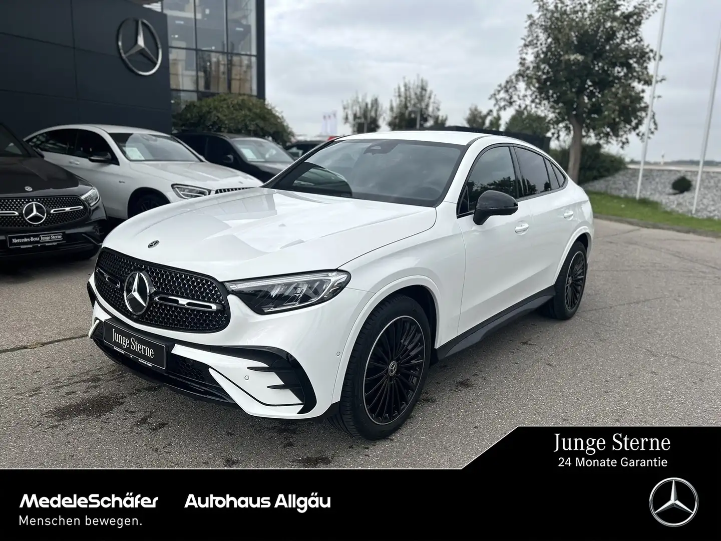 Mercedes-Benz GLC 220 GLC 220 d 4M Coupé AMG Night AHK LED EasyP Ambie Weiß - 1