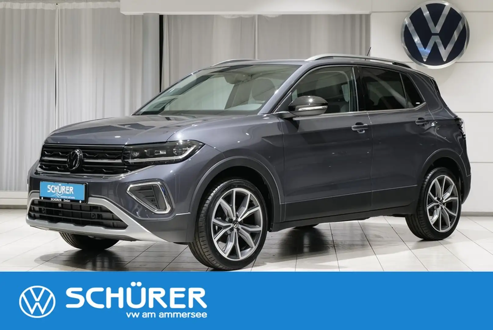 Volkswagen T-Cross 1.0TSI DSG Style Rkam Navi ACC Grau - 1