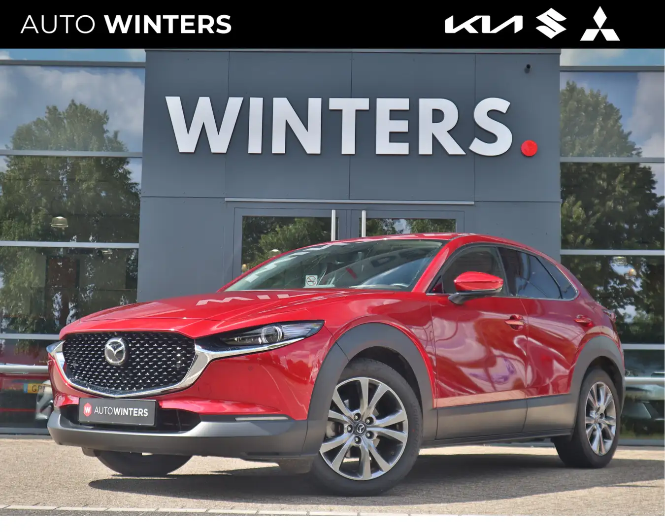 Mazda CX-30 2.0 e-SkyActiv-X M Hybrid AWD Luxury 186 PK | Memo Rood - 1