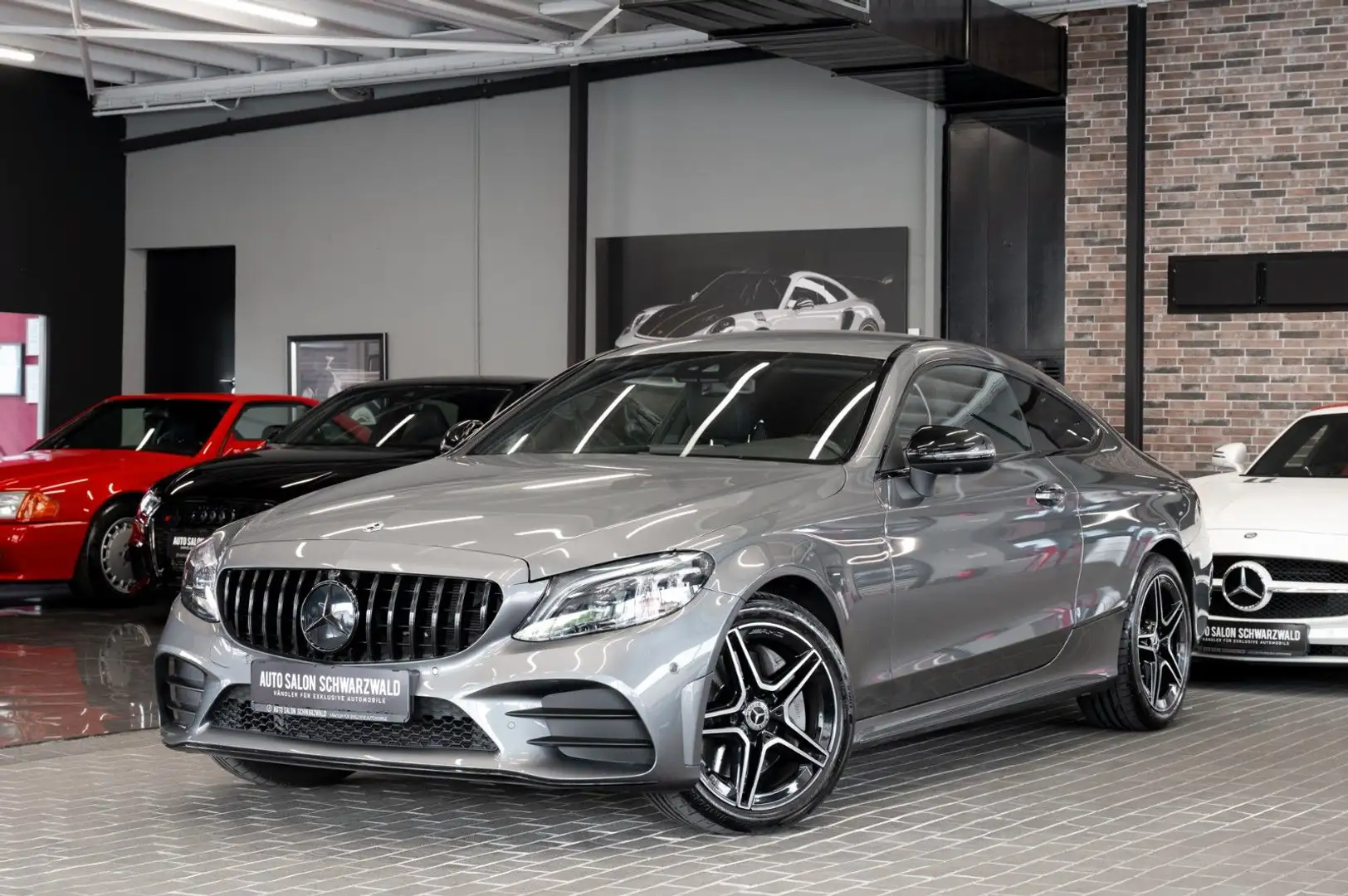 Mercedes-Benz C 300 C300 Coupe|AMG-LINE+NIGHT|STDHZ|BURMESTER|NAVI Gris - 1