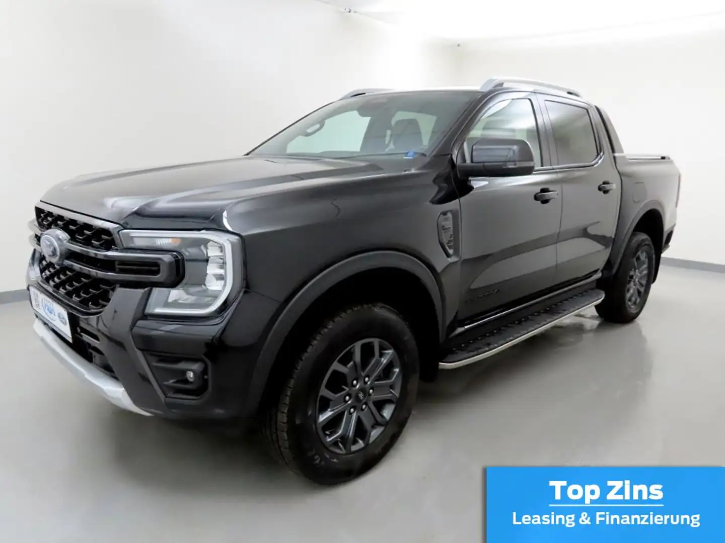 Ford Ranger 2.0 Aut 4x4 Wildtrak LED+ACC+AHK Schwarz - 2