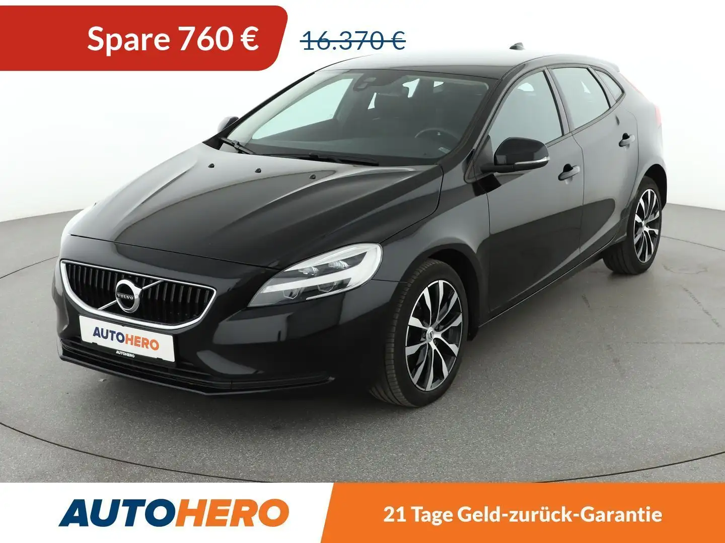 Volvo V40 2.0 T2 Momentum*LED*NAVI*TEMPO*PDC*SHZ*KLIMA* Schwarz - 1