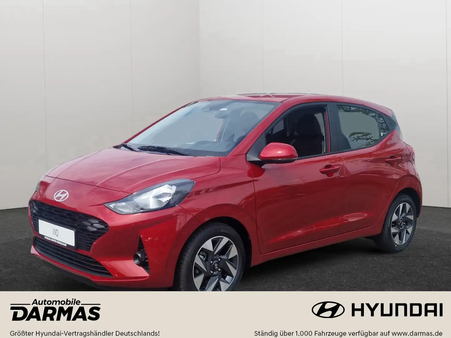 Hyundai i10 i10 MY25 1.0 Trend Klimaaut. Navi Apple Android Rood - 1
