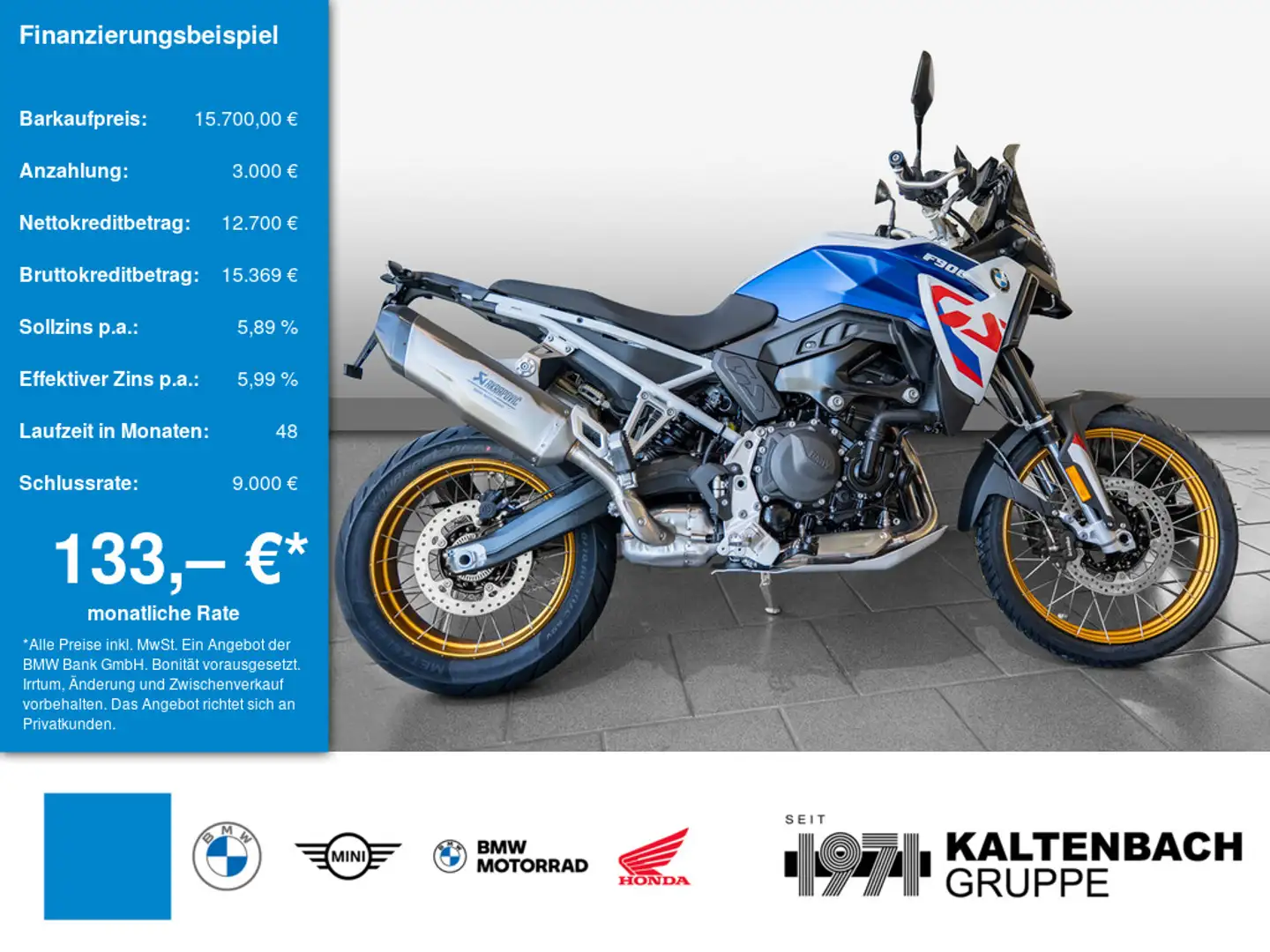 BMW F 900 GS AKRAPOVIC DYNAMIC-P. GRIFFHEIZUNG Alb - 1
