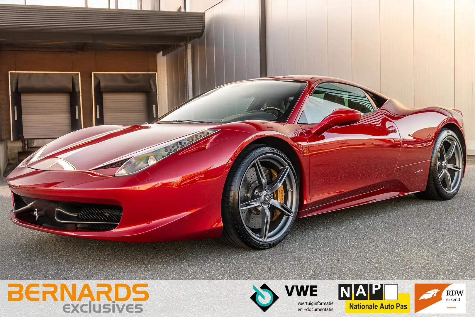 Ferrari 458 Italia 4.5 V8 - Rosso Monza Tristrato - Carbon Червоний - 1