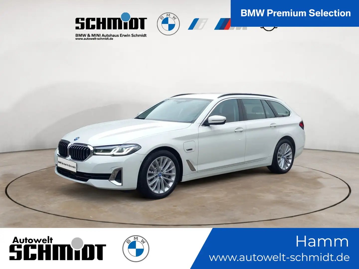BMW 530 e Touring Luxury Line + 2Jahre-BPS.-GARANTIE Weiß - 1