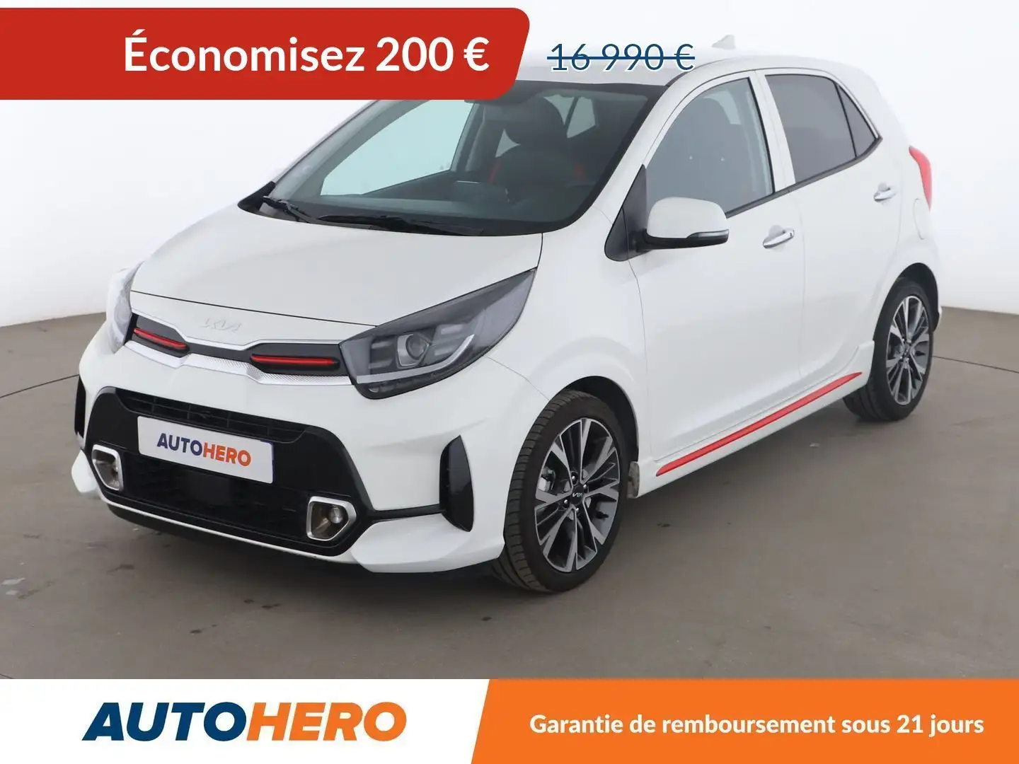 Kia Picanto 1.2 DPI ISG GT Line Premium BVA5 Blanc - 1