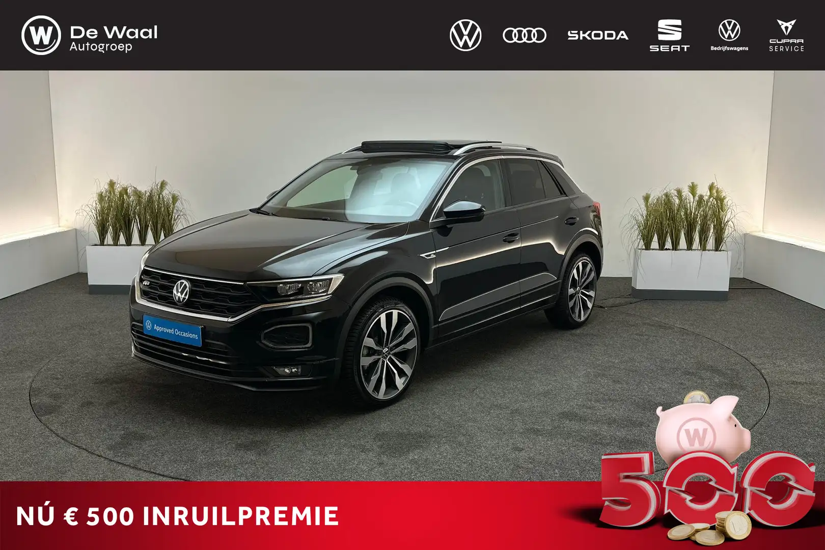 Volkswagen T-Roc 1.5 TSI 150pk DSG Sport Business R Line | R-Line, Zwart - 1