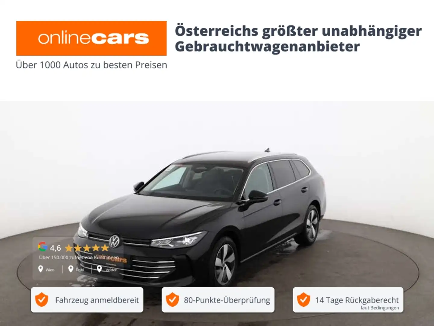 Volkswagen Passat Variant 2.0 TDI Business Aut LED 360-CAM Schwarz - 1