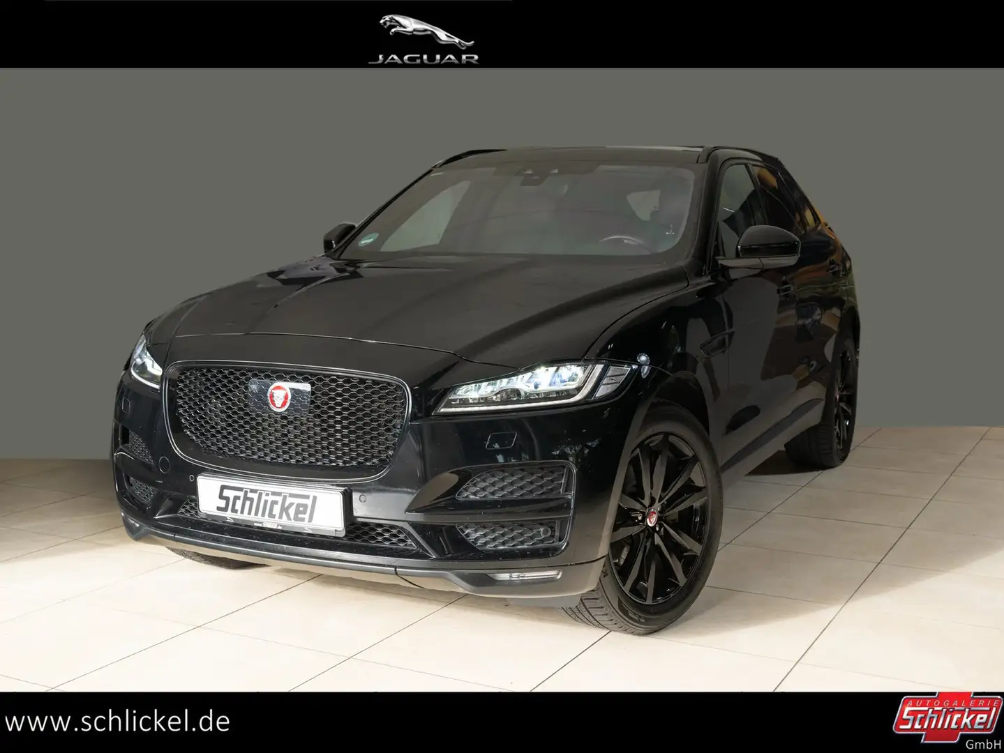 Jaguar F-Pace 30d AWD Portfolio Leder ACC Head-up Pan-schiebeda. Schwarz - 1
