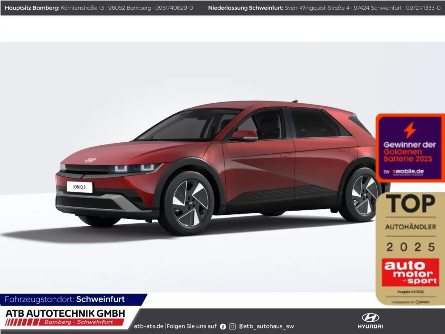 Hyundai IONIQ 5 MY26 CENTRIQ 84kWh Batterie 229PS 2WD Roşu - 1