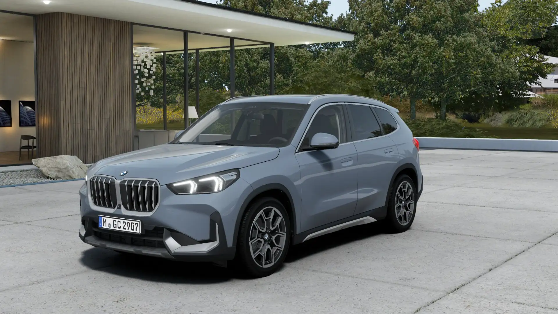 BMW X1 X1 sDrive 18d xLine Gris - 1