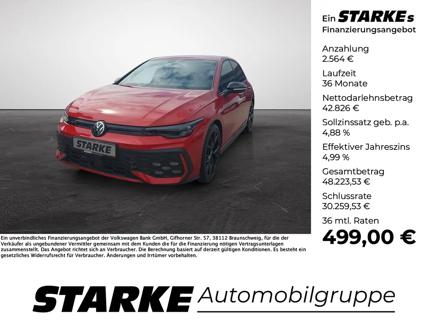 Volkswagen Golf GTI 2.0 TSI DSG Rojo - 1