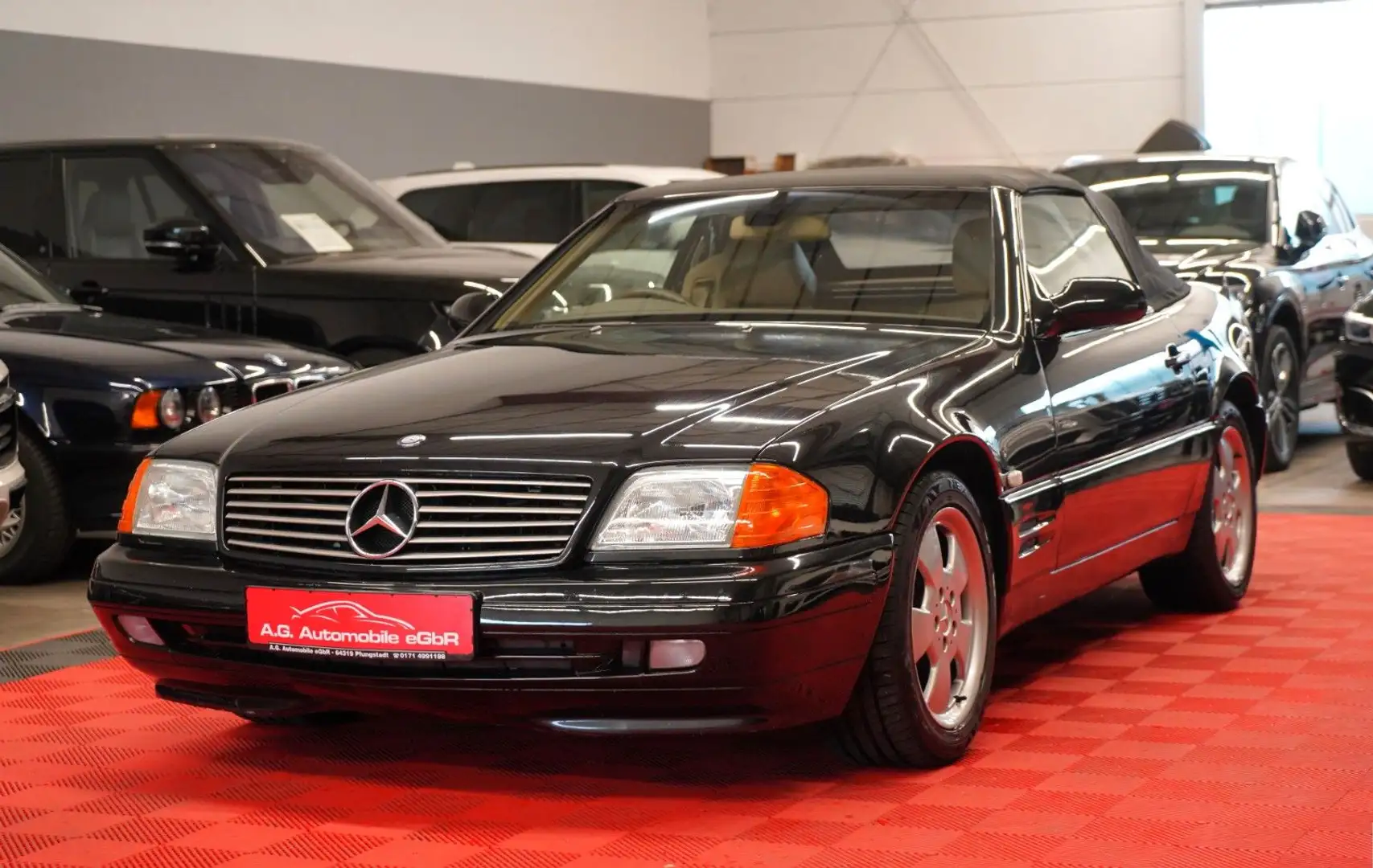 Mercedes-Benz SL 280 Aut. Cabrio  RHD *Tempomat*Klimaautomatik Czarny - 1