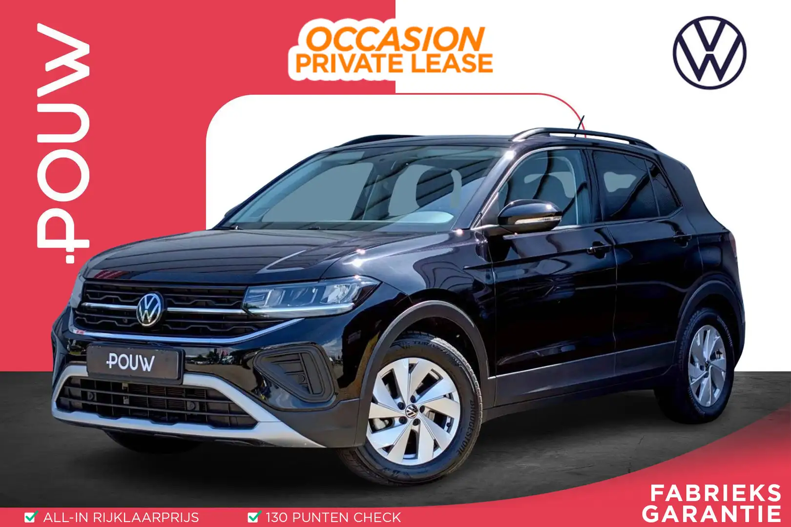 Volkswagen T-Cross 1.0 TSI 95pk Life Edition | App Connect Navigatie Noir - 1