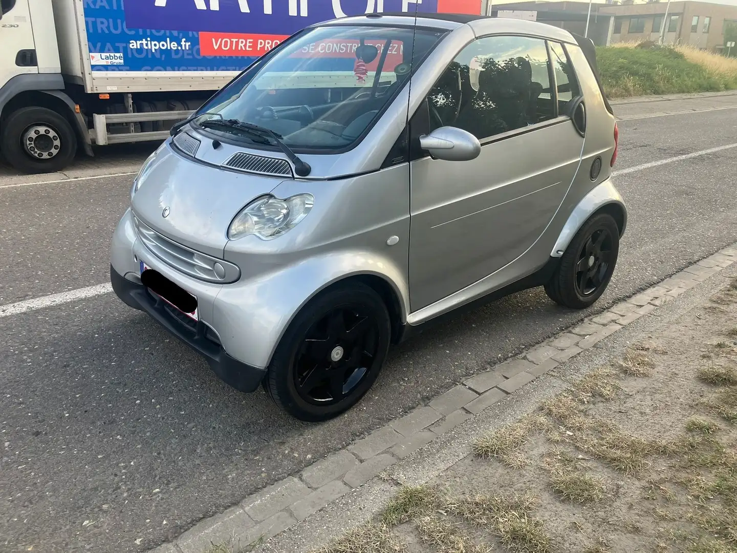 smart city-coupé/city-cabrio Fortwo 0.7i - Cabrio - Automaat Zilver - 1