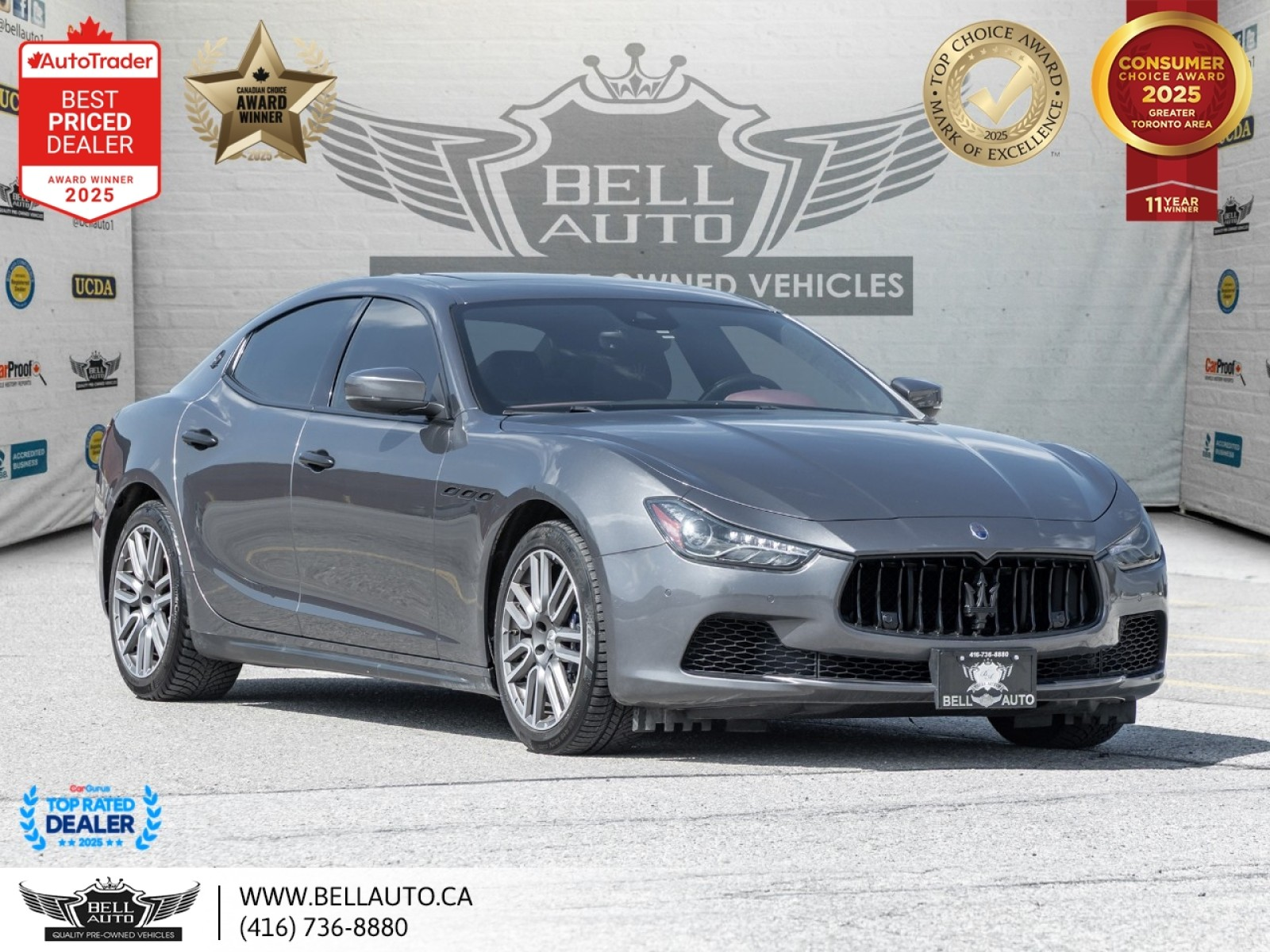2017 Maserati Ghibli S Q4 | ZEGNA | NAVI | B.CAM | HARMAN | SUNROOF | N