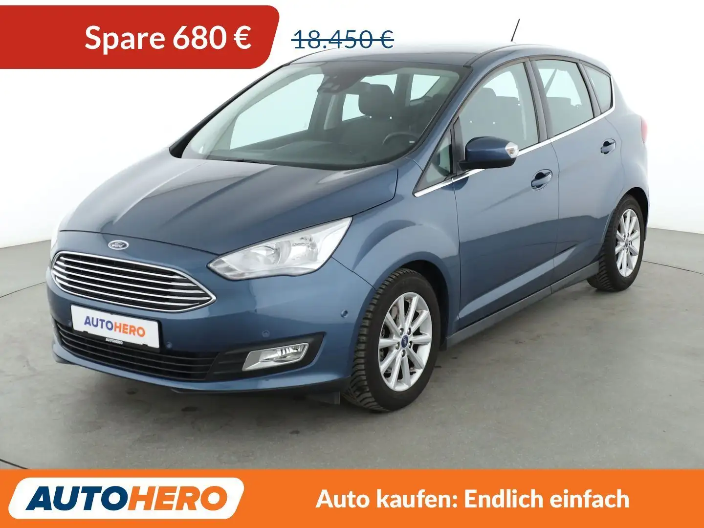 Ford C-Max 1.5 EcoBoost Titanium Aut.*NAVI*CAM*TEMPO*ALU*KLIM Blau - 1
