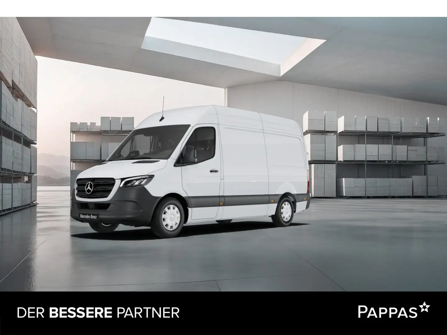 Mercedes-Benz Sprinter 319 CDI Kasten PRO Hochdach 3665 Aut. AHK Weiß - 1