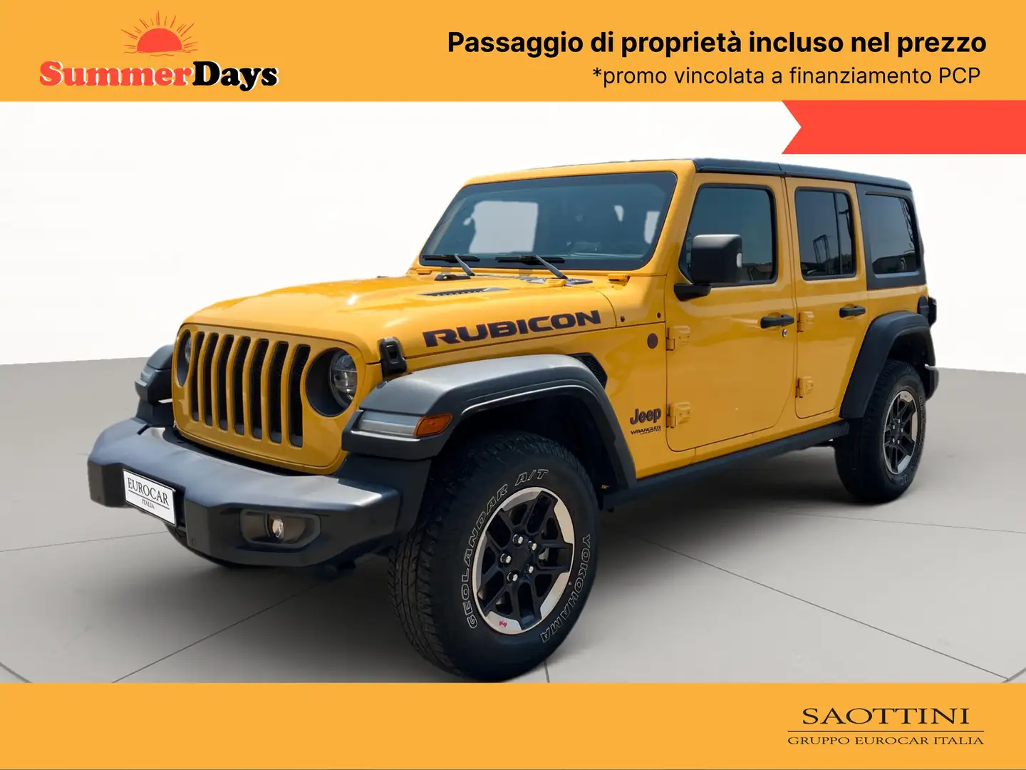 Jeep Wrangler Unlimited 2.0 turbo Rubicon Auto Giallo - 1